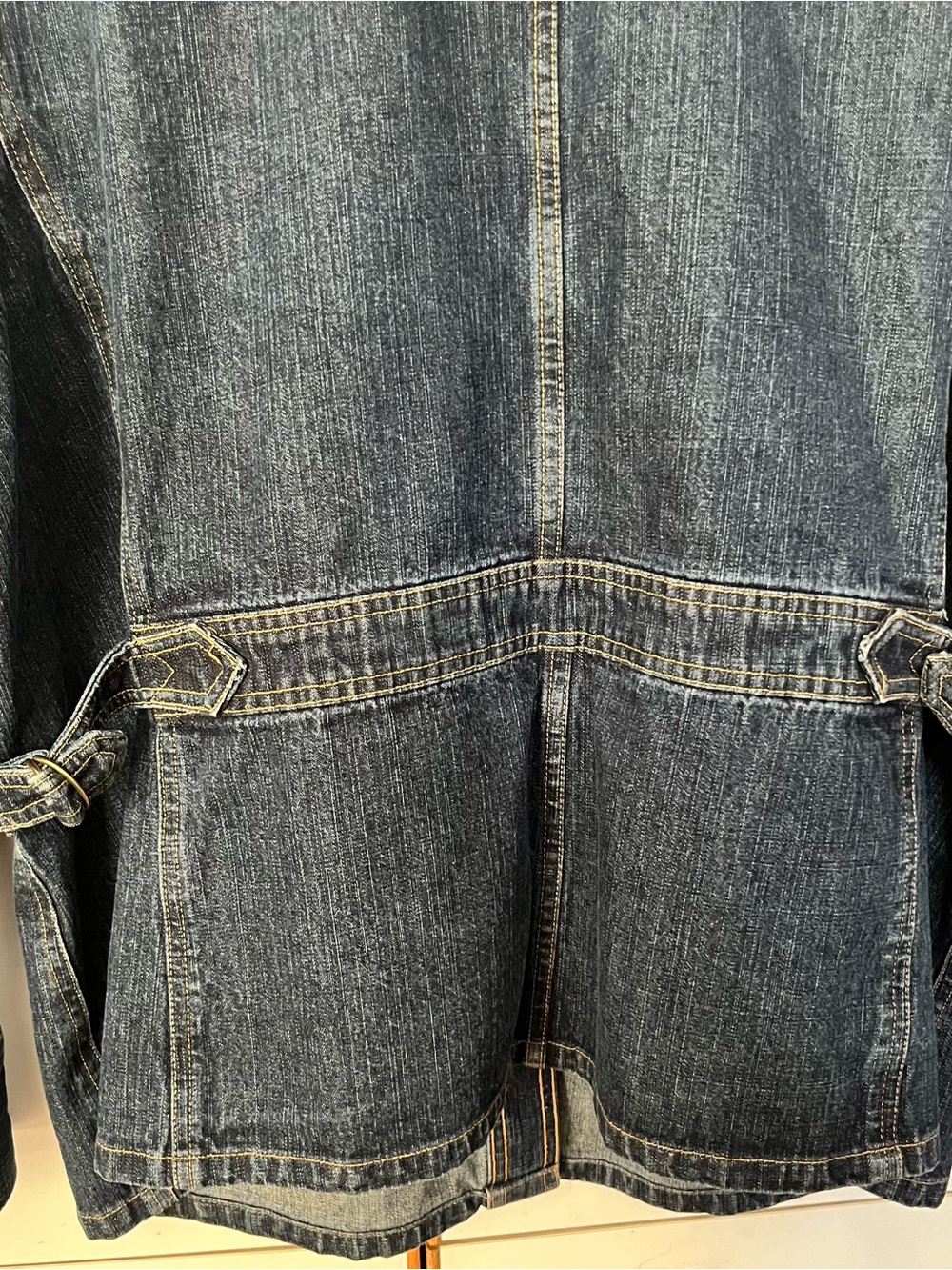 Denim Button-Front Jacket - Blue - Picture 7 of 10